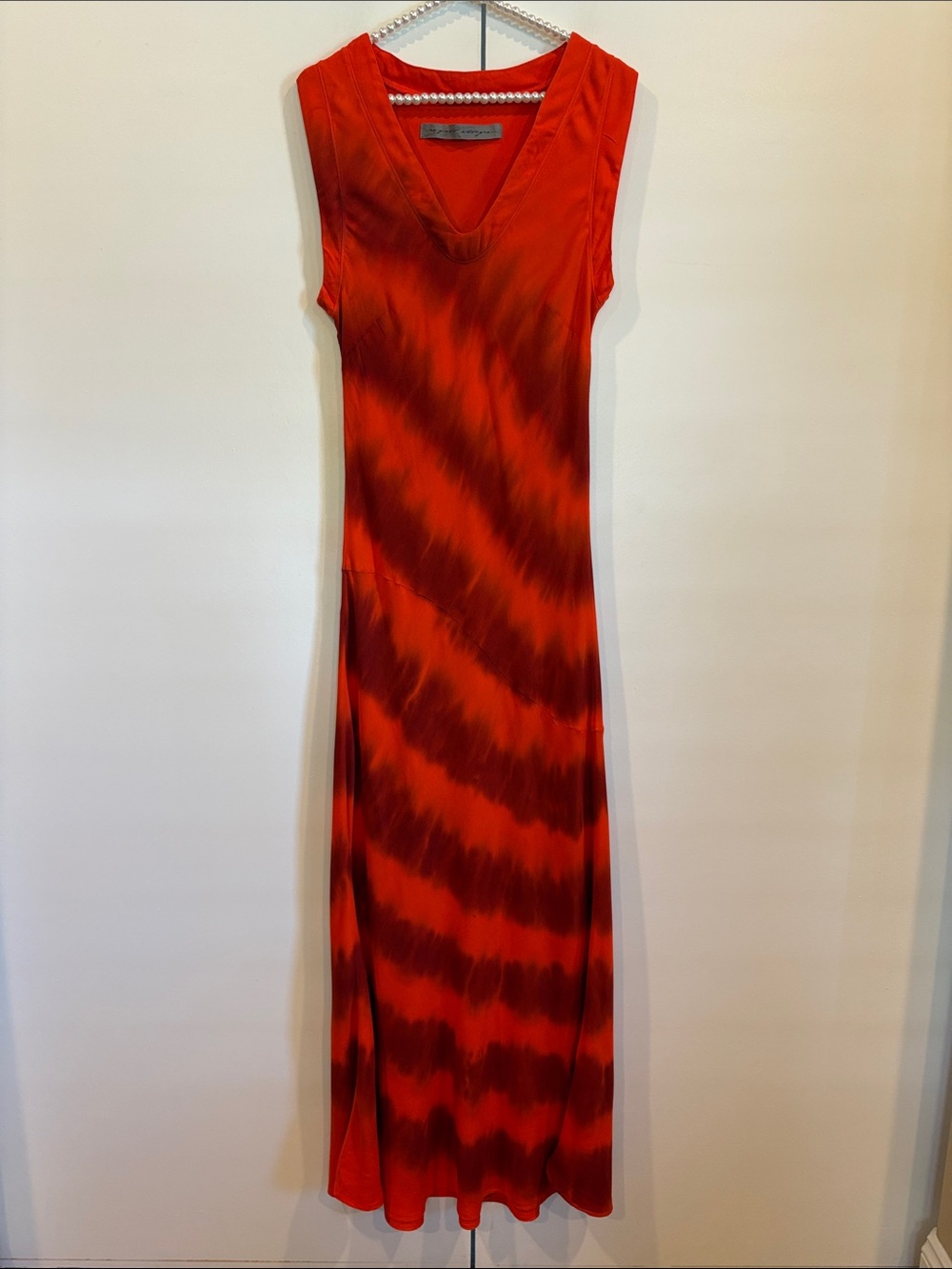 Raquel Allegra Kennedy Tie Dye Maxi Dress Size 1 Small V-neck